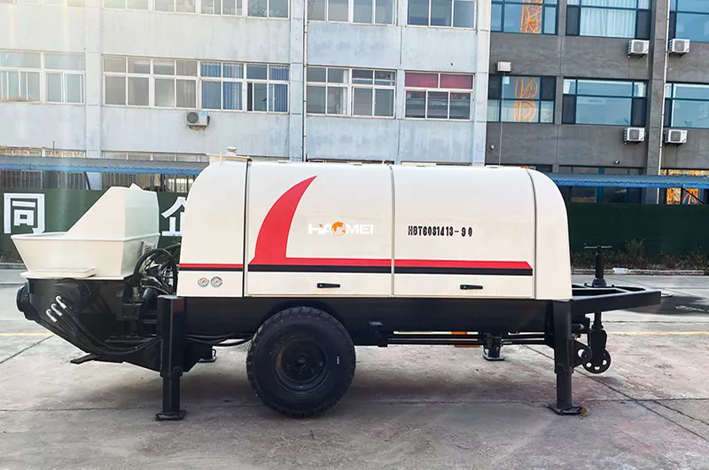 HBT60S1413-90 Trailer Concrete Pump