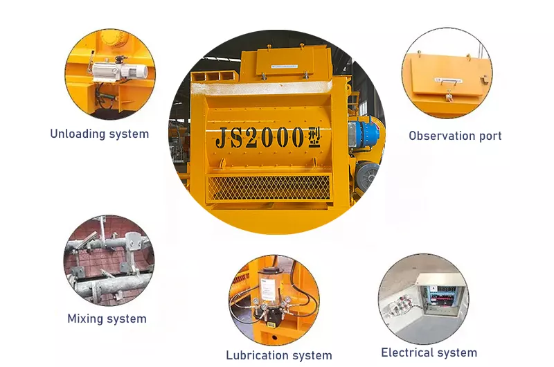 JS2000 Concrete Mixer Structure