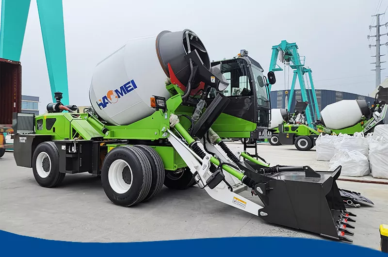 Self Loading Concrete Mixer Truck