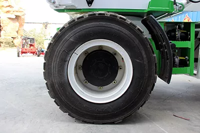 Self-loading concrete mixer truck tires