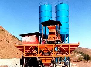 HZS25 Concrete Mixing Plant in South Africa
