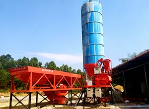 HZS25 Concrete Batching Plant to Uzbekistan