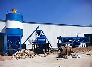 HZS50 Concrete Batching Plant Kazakhstan