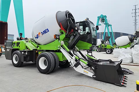 Self Loading Concrete Mixer Truck