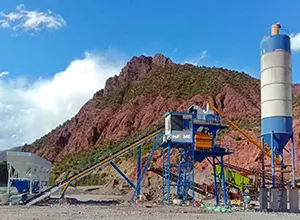 Guinea HZS60 Concrete Batching Plant Installation
