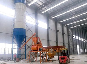 Kenya HZS25 Concrete Batching Plant Equipped with JS500 Mixer