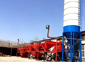 Benin Customer HZS25 Concrete Batching Plant